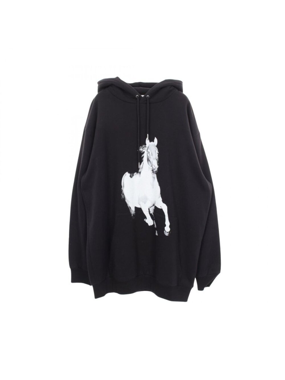 Celine Hoodie Horse Print Oversize Cotton Pullover